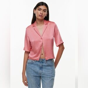 Aritzia - Wilfred Beso Satin Shirt
